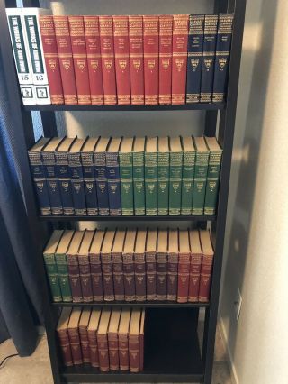 Harvard Classics Five Foot Shelf Complete Set Of 52 Rainbow Hardcover Books 1956