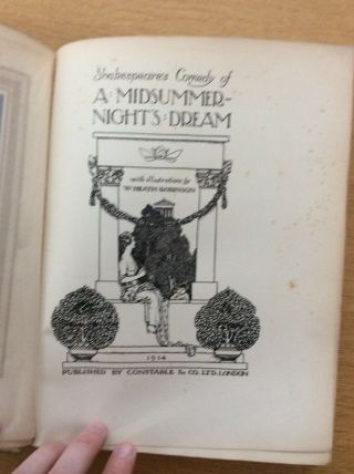 W.  HEATH ROBINSON A Midsummer Night ' s Dream 1914 FIRST EDITION 4