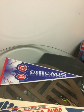 Vintage Chicago Cubs 1995 Mlb Baseball Full Size Pennant Flag