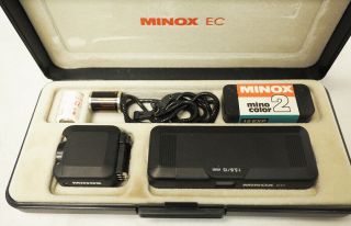 Minox Ec Subminiature Camera W/ Flash Bundle Germany 150