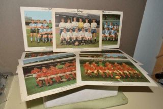 9 Vintage Ty - Phoo Tea Football Team Photograph Cards