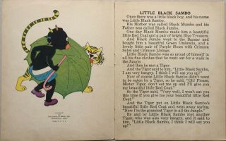 LITTLE BLACK SAMBO McLoughlin 1931 Illus by Lupprian Vintage Childrens 2
