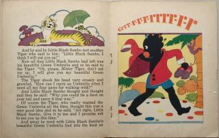LITTLE BLACK SAMBO McLoughlin 1931 Illus by Lupprian Vintage Childrens 4
