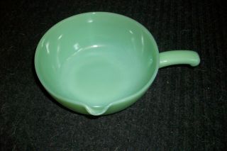 Vintage Jadeite Fire King Mixing Bowl With Handle