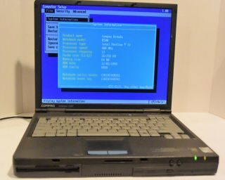 Vintage Compaq Armada E500 Notebook (intel Pentium Ii 400mhz) Boot To Bios