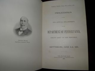 William T Ziegler Owned 35th Gettysburg GAR Encampment Book 1901 4