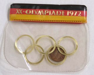 Vintage 1972 Olympic Games Souvenir Vinyl Change Purse Germany Xx Olympics