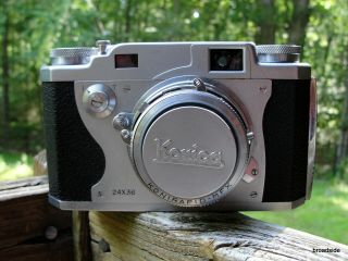 35mm Konica Ii Rangefinder Camera 50mm F/2.  8 Hexanon Lens