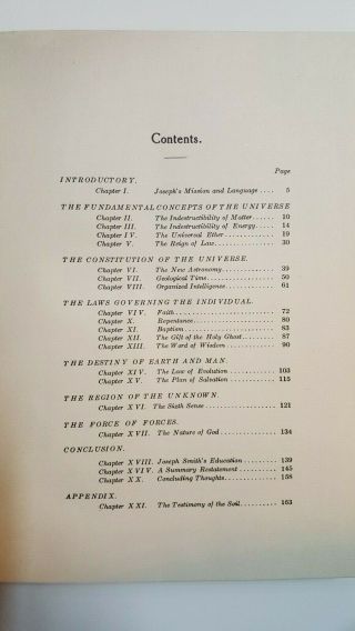 Joseph Smith As Scientist 1st Edition 1908 (Hardbound Rare Book) 5