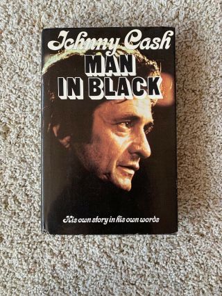 Signed By Johnny Cash Man In Black 1st Edition Hardback