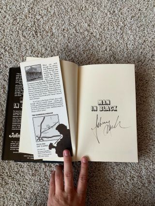 Signed By Johnny Cash Man In Black 1st Edition Hardback 4