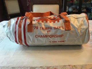 Vintage 1979 Tampa Bay Buccaneers 1st Championship Duffle Bag “i Was There”