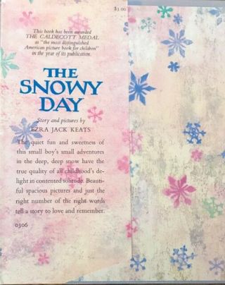 SIGNED SNOWY DAY book DUST JACKET Ezra Jack Keats blue cloth great cond 10