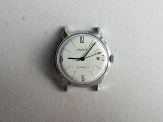 Vintage Gdr Ruhla Antimagnetic Mechanical Men`s Wristwatch Cal.  Umf24