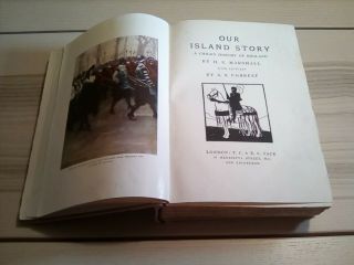 Our Island Story By H.  E.  Marshall Circa 1900 Antique Book With Stunning. 5
