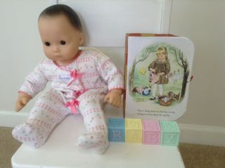 American Girl Bitty Baby Doll Sleeper Blanket Clothes Line Vintage Night Gown