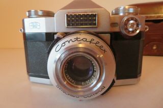 35mm Contaflex Zeiss Ikon Film Camera Synchro Compur 2 - 8 - 50mm