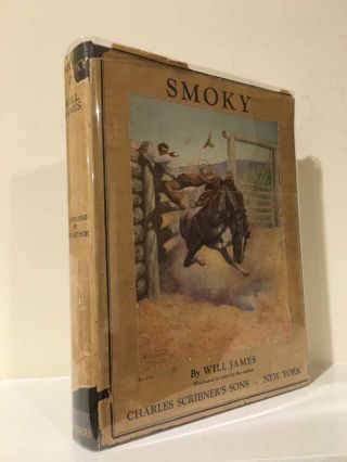 Smoky The Cow Horse Will James First Illustrated Edition 1929 Dust Jacket