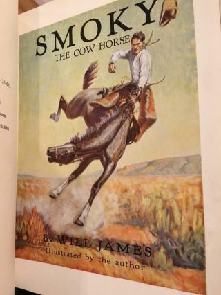 Smoky the Cow Horse Will James First Illustrated Edition 1929 Dust Jacket 4