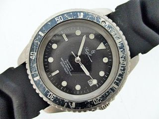 Vintage Santo Joannes Submariner Homage Diver Round Mens Automatic Date Watch $1