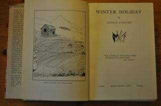 Winter Holiday - Arthur Ransome - Jonathan Cape 1933 5