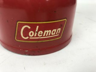 Vintage COLEMAN Model 200A Red Camping Lantern - June 1954 Sunset 2