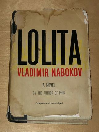 Lolita By Vladimir Nabokov 1955 Book 1st Edition 5th Printing Hc Dj Putnam Novel