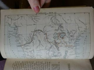 1877 THROUGH THE DARK CONTINENT OR SOURCES OF THE NILE AFRICA GREAT LAKES MAP @ 6