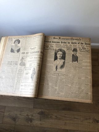 1923 July.  San Francisco bound newspaper chronicle 5