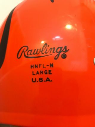 Vintage Rawlings Football Helmet Cincinnati Bengals HNFL - N Large w/ Chin Strap 5