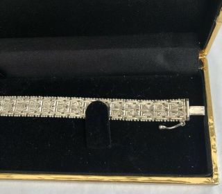 Vintage Jewellery 925 Silver Italian MILOR Decorative Bracelet 6