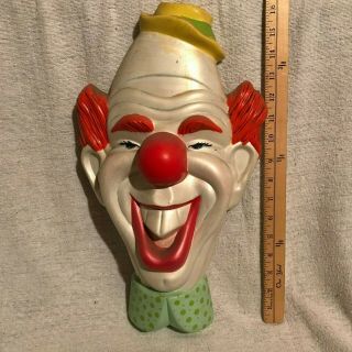 Vintage Ceramic Clown Holland Mold 16 In.  Wall Art Hanging 1980s