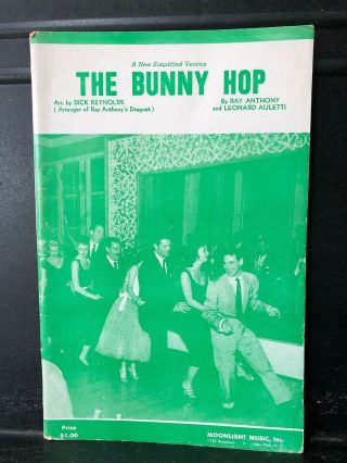 Vintage Sheet Music Dance Band Arrangement / Orchestration The Bunny Hop