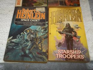 Robert Heinlein,  4 Science Fiction,  Paperbacks,  Vintage ACE and others,  Troopers 3