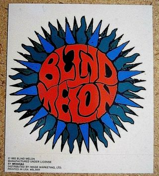 Blind Melon 1993 Vintage Sticker Band Rock Shannon