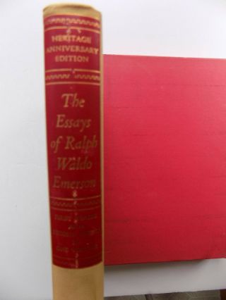 The Essays of Ralph Waldo Emerson: R.  W.  Emerson Heritage (1934,  Slipcase,  Sandglass) 2