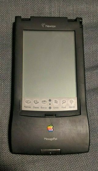 Apple Newton Messagepad 110,  VHS,  and 2MB memory card 2
