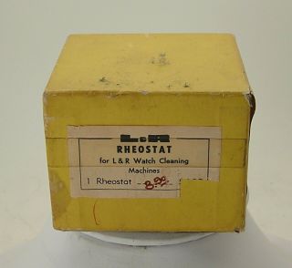 Vintage Boxed L & R Rheostat Speed Control For L & R Cleaning Machines Memcor