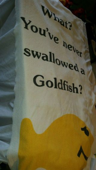 Vtg Pepperidge Farm Beach Towel Goldfish You 