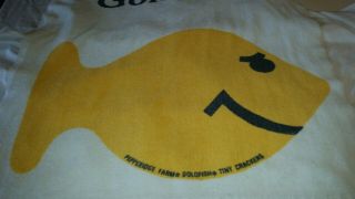 Vtg Pepperidge Farm Beach Towel Goldfish You ' ve Never Swallowed a Goldfish? 3
