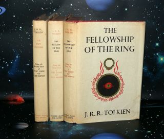 The Lord Of The Rings - 3 Volume Set,  J.  R.  R.  Tolkien,  HB/DJ,  1st Ed 11th & 14 Imp 2