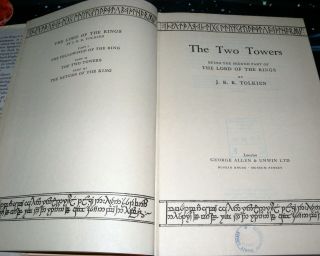 The Lord Of The Rings - 3 Volume Set,  J.  R.  R.  Tolkien,  HB/DJ,  1st Ed 11th & 14 Imp 7
