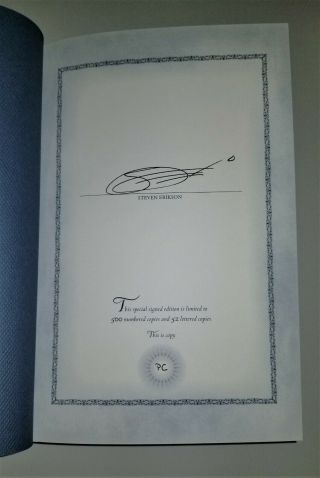 STEVEN ERIKSON - TOLL THE HOUNDS - SUBTERRANEAN PRESS,  2018,  SIGNED LIMITED E… 4
