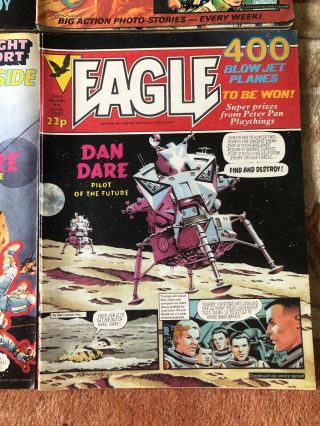 Eagle Dan Dare Comic Near Complete Year 50 Weekly Comics 1983 & Holiday Special