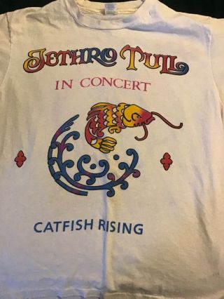 Jethro Tull Catfish Rising 1991 Vintage Tour T - Shirt Size Large