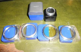 4 Vintage Voigtlander Camera 32mm Filters & Viewfinder