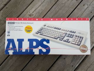 Alps Mcl - 101 Vintage Mechanical Keyboard | Simplified Black Alps |