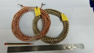 Vintag 15awg Old Western Electric Cloth Stranded Copper Wire 8.  6m (872)