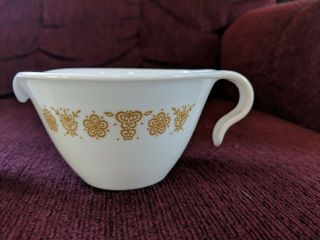 Vintage CORELLE BUTTERFLY GOLD Sugar And Creamer Set 3