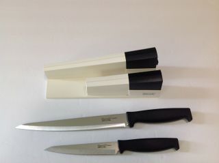 Vintage Wilkinson Sword Knives With Self Sharpening Holder Set Of 2